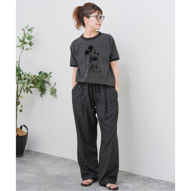 スピック＆スパン（Spick and Span）/《WEB限定》ドットプリントイージーストレートパンツ
