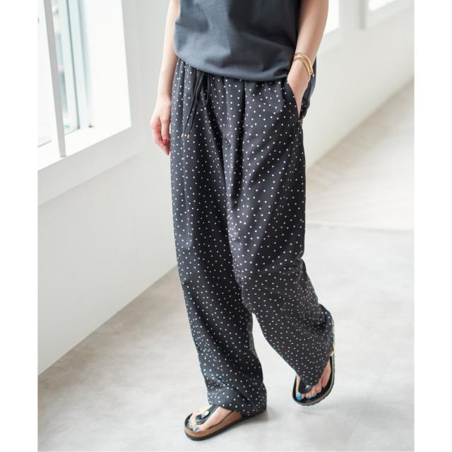 スピック＆スパン（Spick and Span）/《WEB限定 / 追加》ドットプリントイージーストレートパンツ