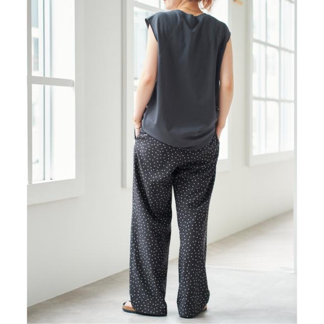 スピック＆スパン（Spick and Span）/《WEB限定 / 追加》ドットプリントイージーストレートパンツ