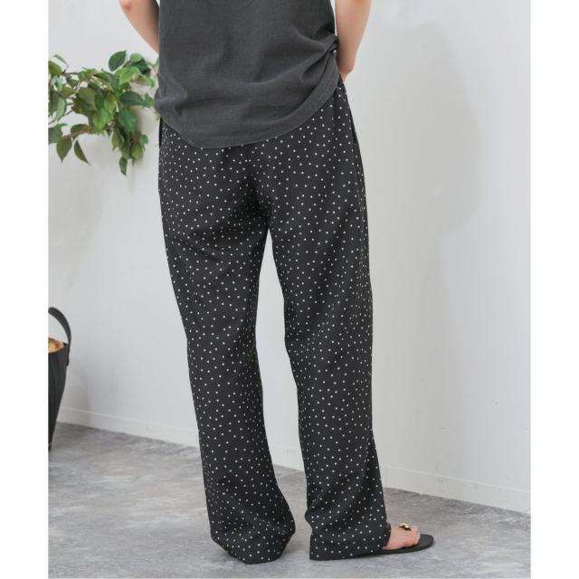 スピック＆スパン（Spick and Span）/《WEB限定 / 追加》ドットプリントイージーストレートパンツ
