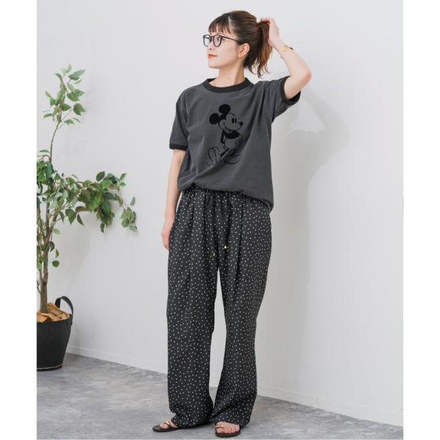 スピック＆スパン（Spick and Span）/《WEB限定 / 追加》ドットプリントイージーストレートパンツ