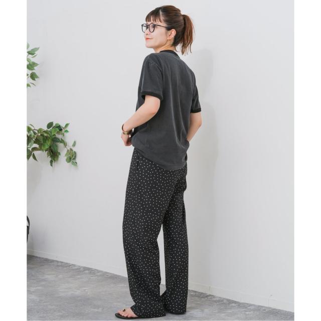 スピック＆スパン（Spick and Span）/《WEB限定 / 追加》ドットプリントイージーストレートパンツ