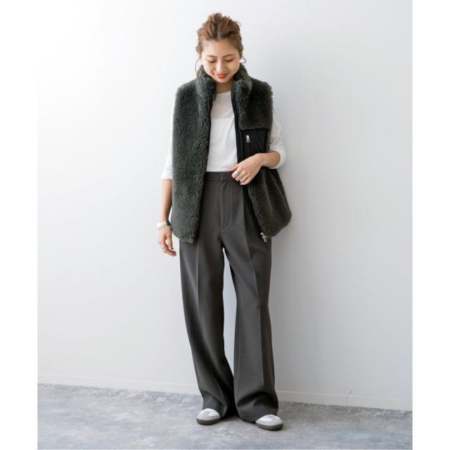 スピック＆スパン（Spick and Span）/《追加2》ダブルクロスツータックパンツ