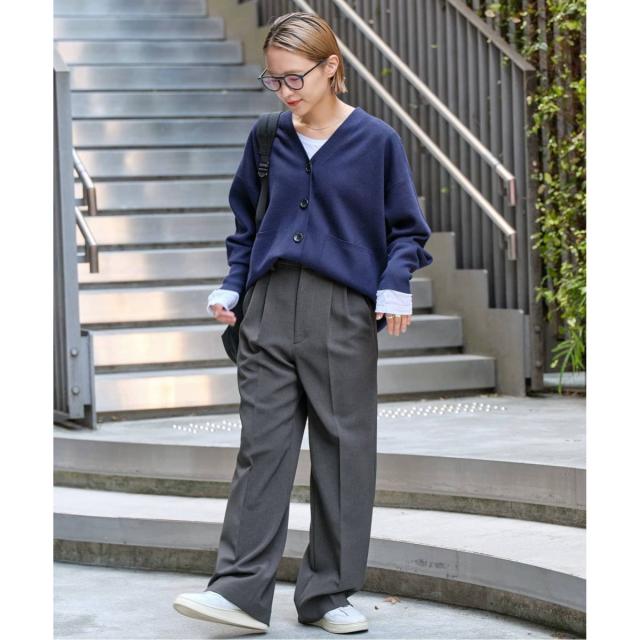 スピック＆スパン（Spick and Span）/《追加2》ダブルクロスツータックパンツ