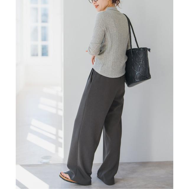 スピック＆スパン（Spick and Span）/《追加2》ダブルクロスツータックパンツ