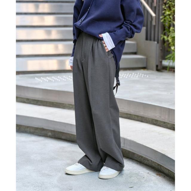 スピック＆スパン（Spick and Span）/《追加2》ダブルクロスツータックパンツ