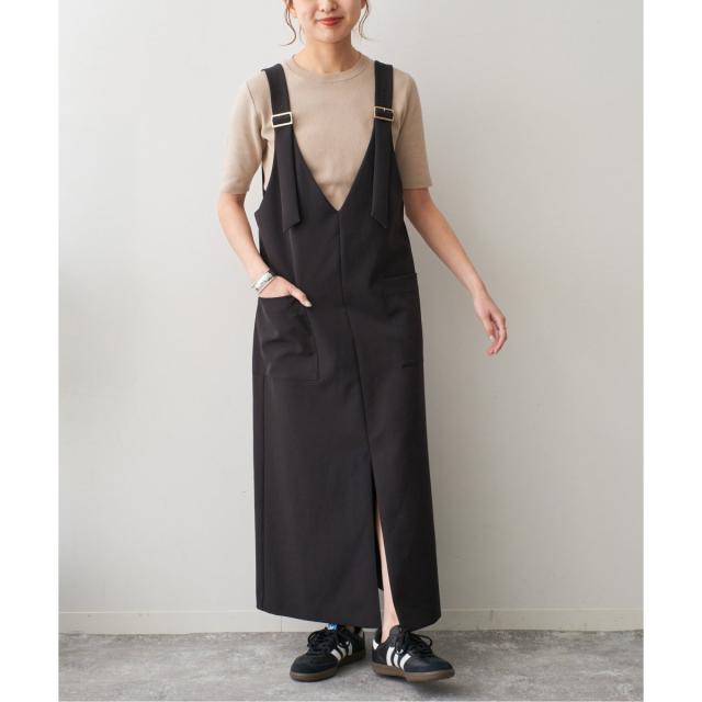 スピック＆スパン（Spick and Span）/《予約》バックル付きダブルクロスジャンスカの通販は