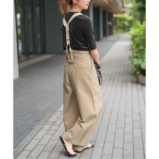 【Spick and Span】サスペンダー付きワーカーパンツ Spick & Span（スピックアンドスパン）の「サスペンダー付き