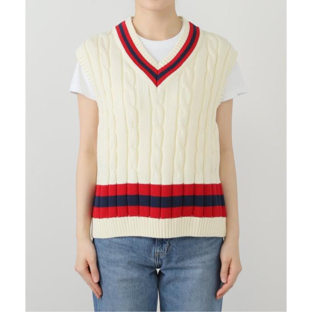 Spick&Span オールドダービーニットウェアチルデンベスト スピック＆スパン（Spick and Span）/OLDDERBY KNITWEAR