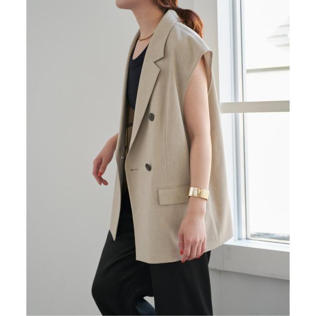 【1度使用・美品】Spick and Span ドライメランジジレ Spick＆Span ベスト ジレ ドライメランジジレ レディース