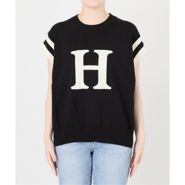 新品【Spick＆Span】アルファベットジャガードフレンチニット スピック＆スパン（Spick and Span）/アルファベットジャガード