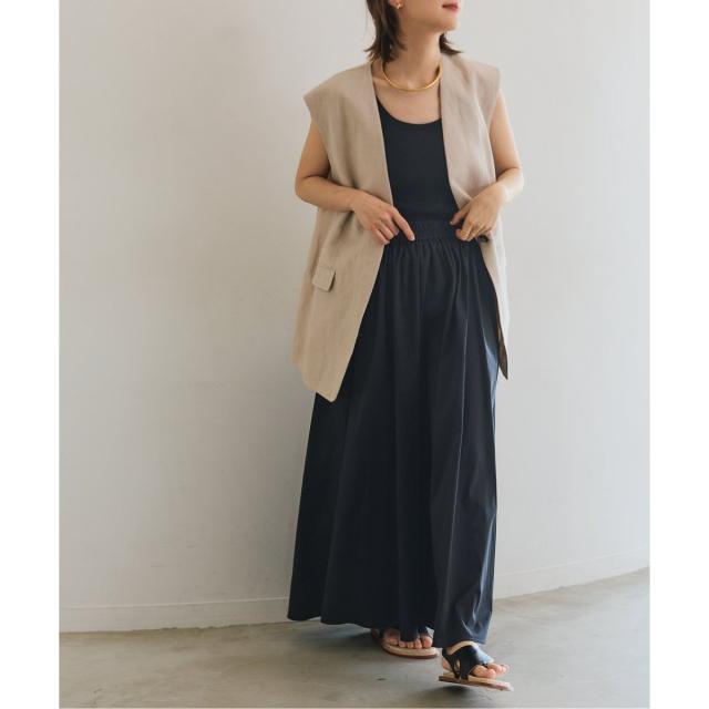 スピック＆スパン（Spick and Span）/CO/PE撥水ギャザースカート
