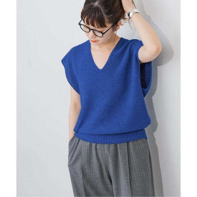 ペーパーニットベスト PUBLIC TOKYO セーター ニット ドライバーズニットベスト メンズ