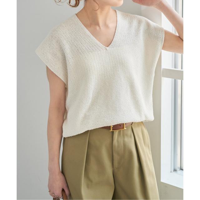 ペーパーニットベスト PUBLIC TOKYO セーター ニット ドライバーズニットベスト メンズ