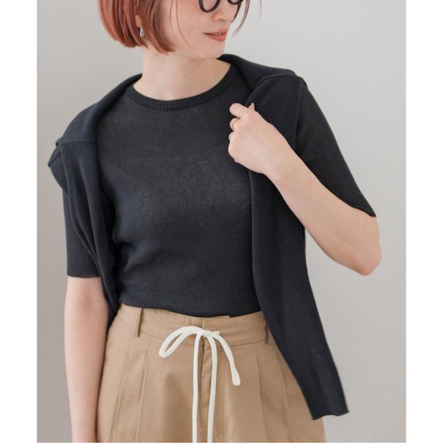 Spick and Span 18Gシアーリブハーフスリーブニット 楽天市場】【SALE／30%OFF】18Gシアーリブハーフスリーブニット