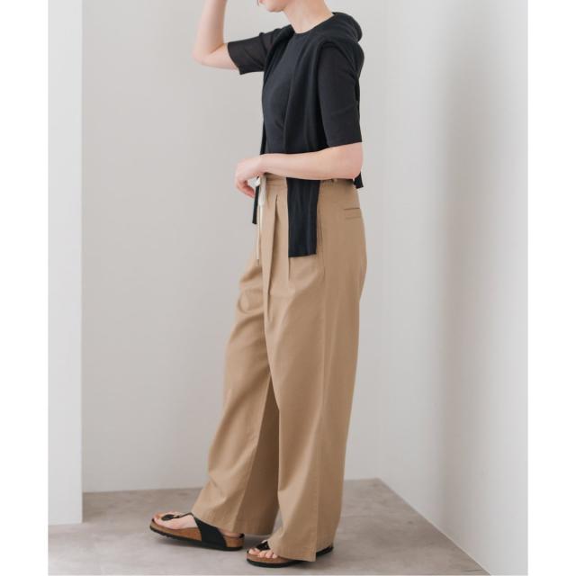 スピック＆スパン（Spick and Span）/18Gシアーリブハーフスリーブ