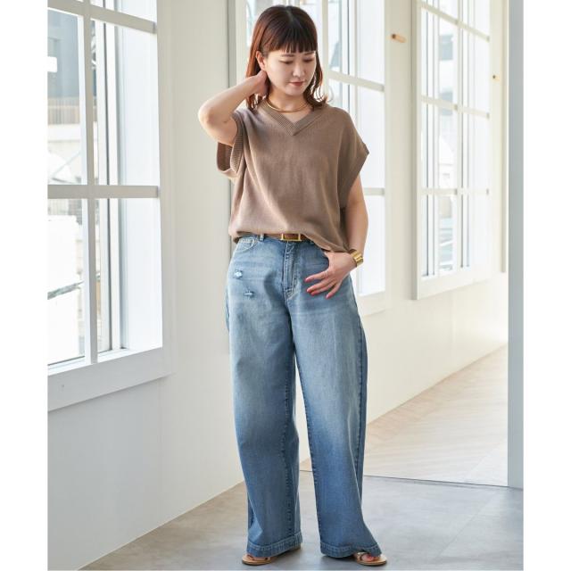 スピック＆スパン（Spick and Span）/コットンシルクリネンニットベスト