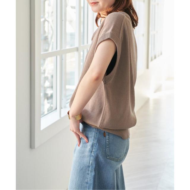 スピックアンドスパン　コットンシルクリネンニットベスト スピック＆スパン（Spick and Span）/コットンシルクリネンニットベスト