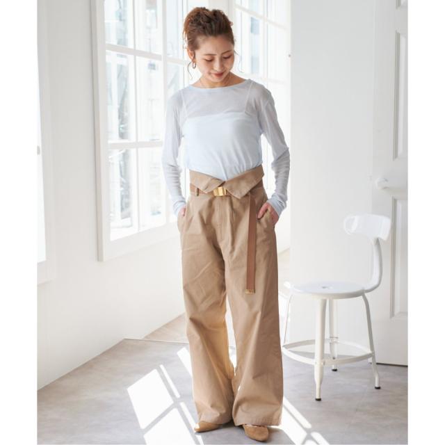 スピック＆スパン（Spick and Span）/《追加2》シアーボートネックプルオーバー