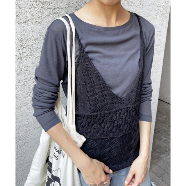 スピック＆スパン（Spick and Span）/《追加2》シアーボートネックプルオーバー