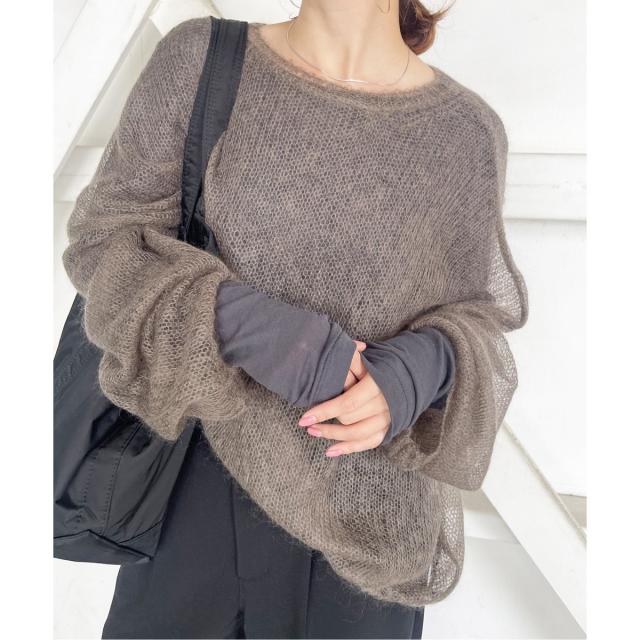 スピック＆スパン（Spick and Span）/《追加2》シアーボートネックプルオーバー