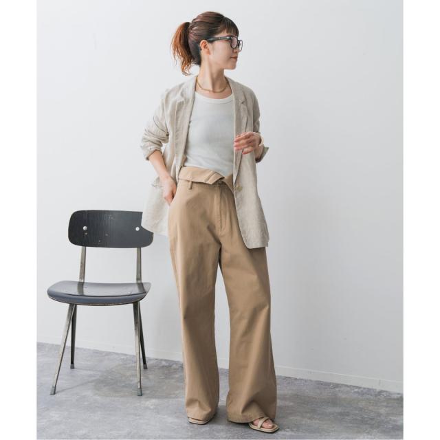 Higuchi's 2WAYハイウエストパンツ 40 Higuchi*S2WAY ハイウエスト