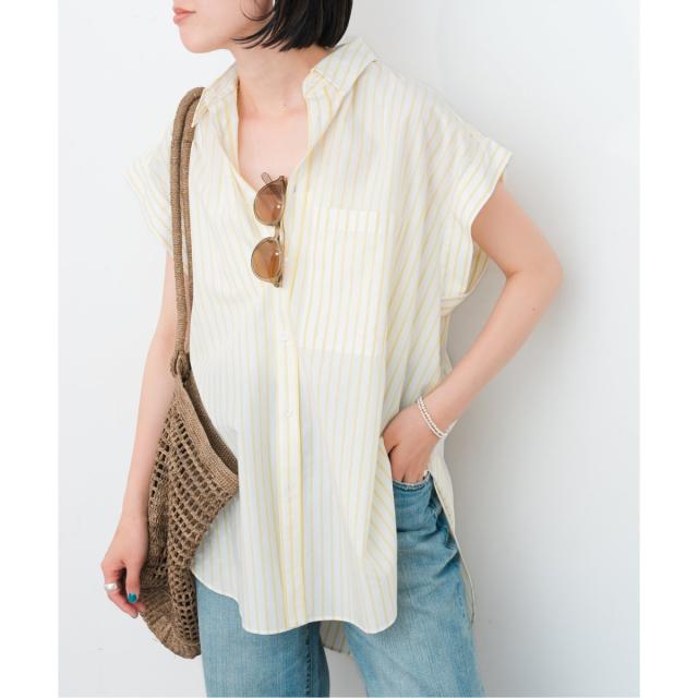 Spick and Span フレンチスリーブロングシャツ スピック＆スパン