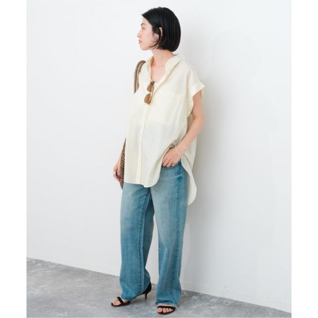 Spick and Span フレンチスリーブロングシャツ