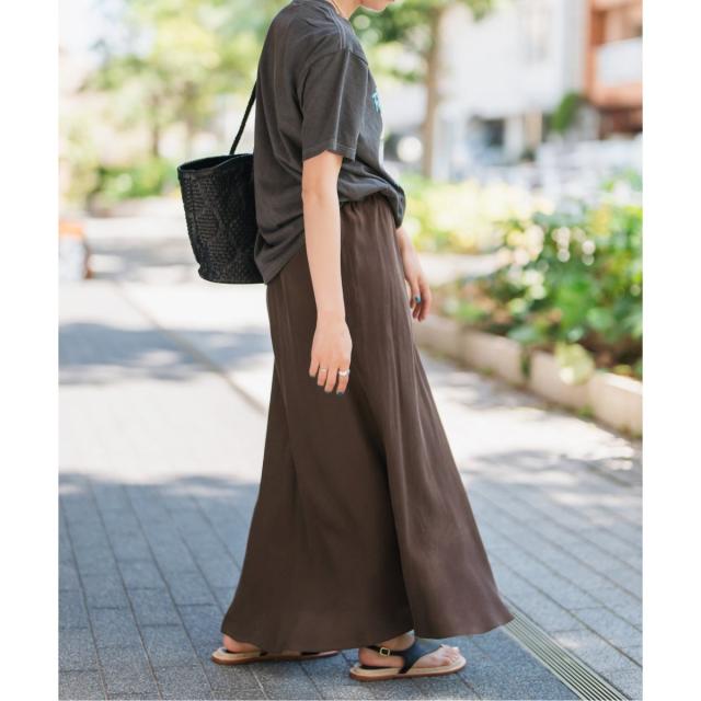 【Spick & Span】ウォッシャブルキュプラフレアスカート Spick & Span｜《追加》ウォッシャブルキュプラフレアスカート