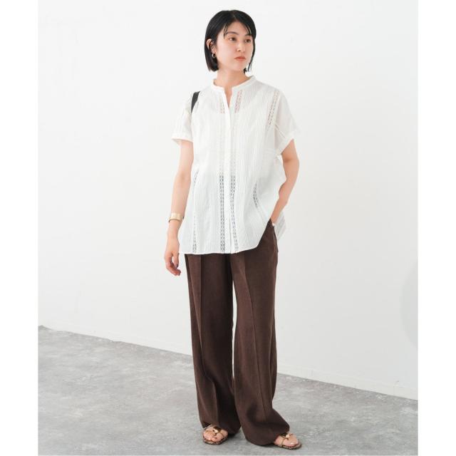 Spick and Span ケミカルレースフレンチブラウス Spick＆Span ブラウス シャツ ケミカルレースフレンチブラウス