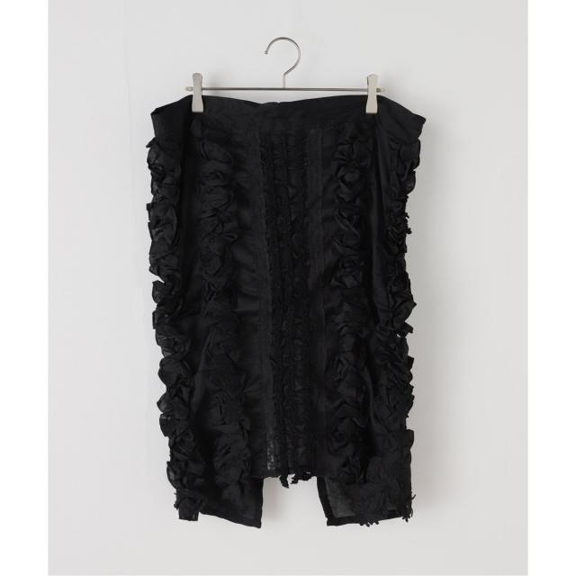 スピック＆スパン（Spick and Span）/crinkle crinkle crinkle Frill rayon shantung apron