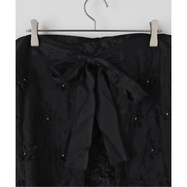 スピック＆スパン（Spick and Span）/crinkle crinkle crinkle Frill rayon shantung apron