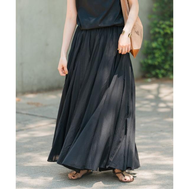 スピック&スパン(Spick and Span)/HYU ギャザーフレアスカート スピック&スパン(Spick and Span)/HYU ギャザーフレアスカート