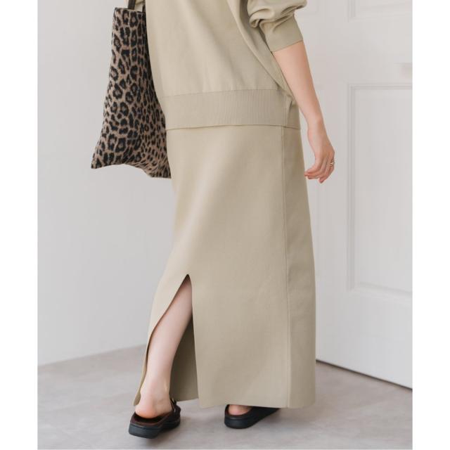 スピック＆スパン（Spick and Span）/《WEB限定》ウォッシャブルニットタイトスカート