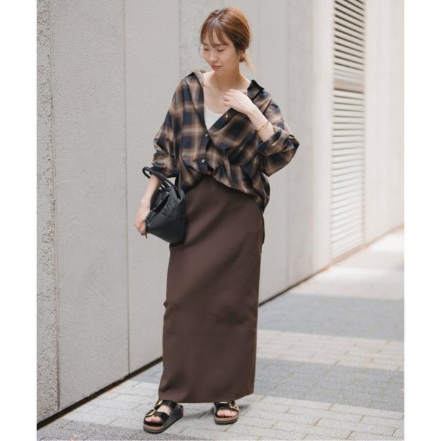 スピック＆スパン（Spick and Span）/《WEB限定》ウォッシャブルニットタイトスカート