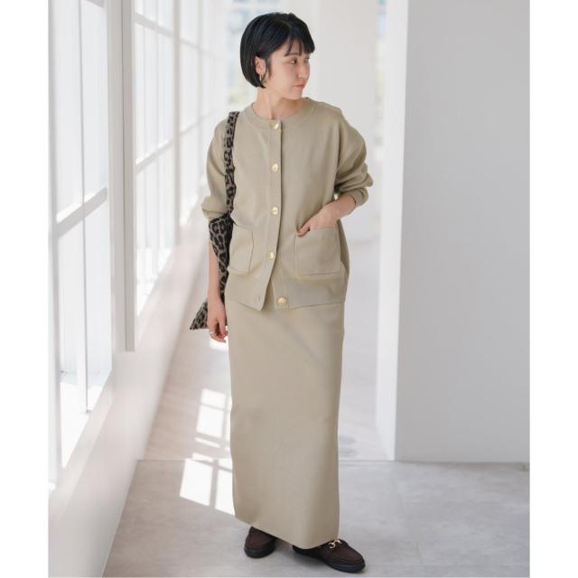 スピック＆スパン（Spick and Span）/《WEB限定》ウォッシャブルニットタイトスカート