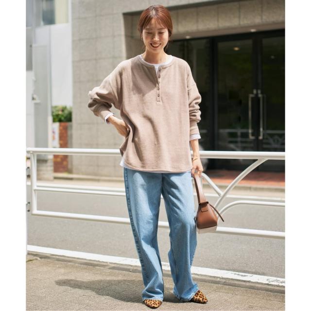 Spick and Span 2枚SETヘンリーネックプルオーバー ブラック