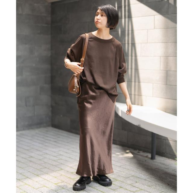 スピック＆スパン（Spick and Span）/《追加》サテンフレアスカート