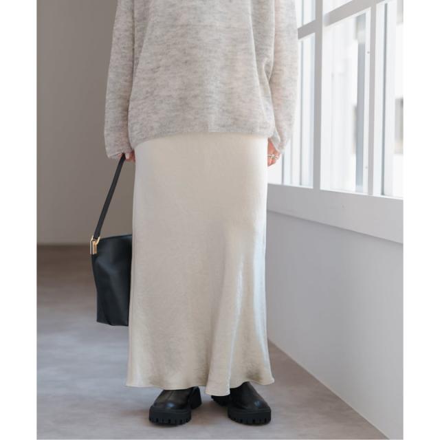 スピック＆スパン（Spick and Span）/《追加》サテンフレアスカート