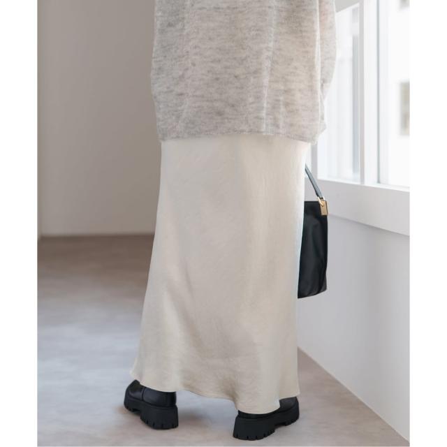 スピック＆スパン（Spick and Span）/《追加》サテンフレアスカート