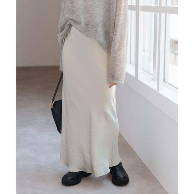 スピック＆スパン（Spick and Span）/《追加》サテンフレアスカート