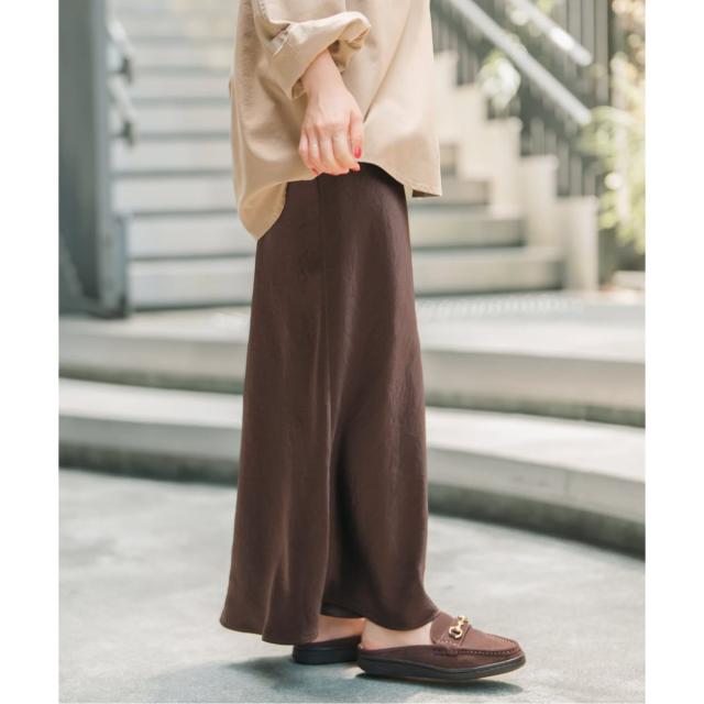 スピック＆スパン（Spick and Span）/《追加》サテンフレアスカート