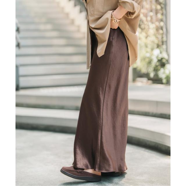 スピック＆スパン（Spick and Span）/《追加》サテンフレアスカート