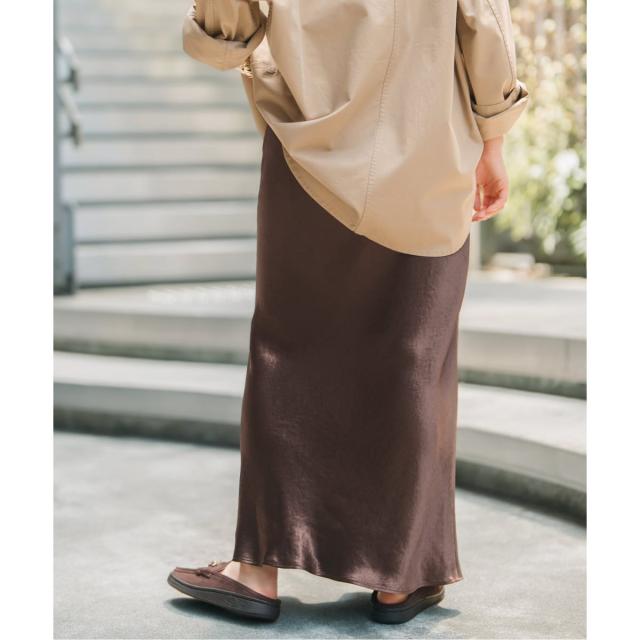 スピック＆スパン（Spick and Span）/《追加》サテンフレアスカート