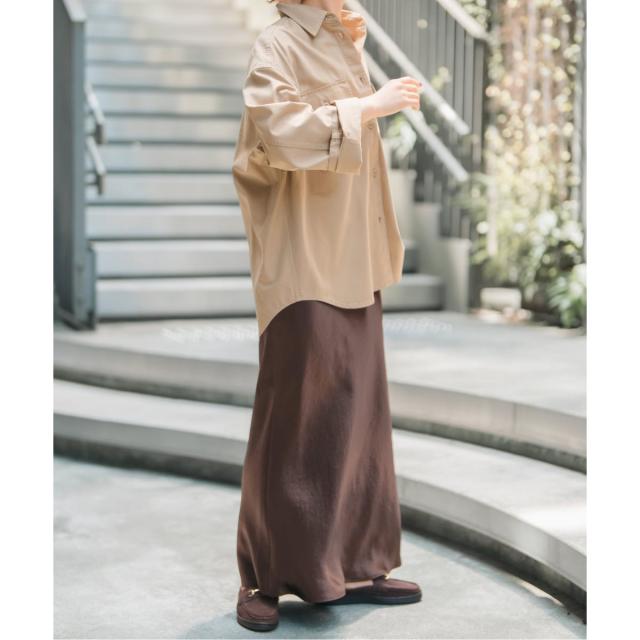 スピック＆スパン（Spick and Span）/《追加》サテンフレアスカート