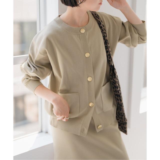 スピック＆スパン（Spick and Span）/《WEB限定 / 追加》ウォッシャブルクルーネックカーディガン