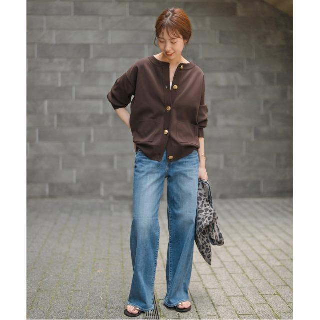 スピック＆スパン（Spick and Span）/《WEB限定 / 追加》ウォッシャブルクルーネックカーディガン