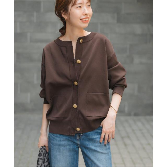 スピック＆スパン（Spick and Span）/《WEB限定 / 追加》ウォッシャブルクルーネックカーディガン