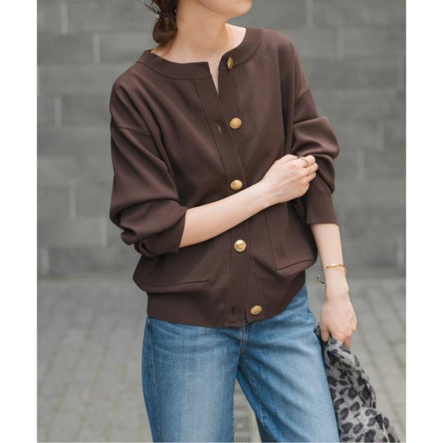 スピック＆スパン（Spick and Span）/《WEB限定 / 追加》ウォッシャブルクルーネックカーディガン