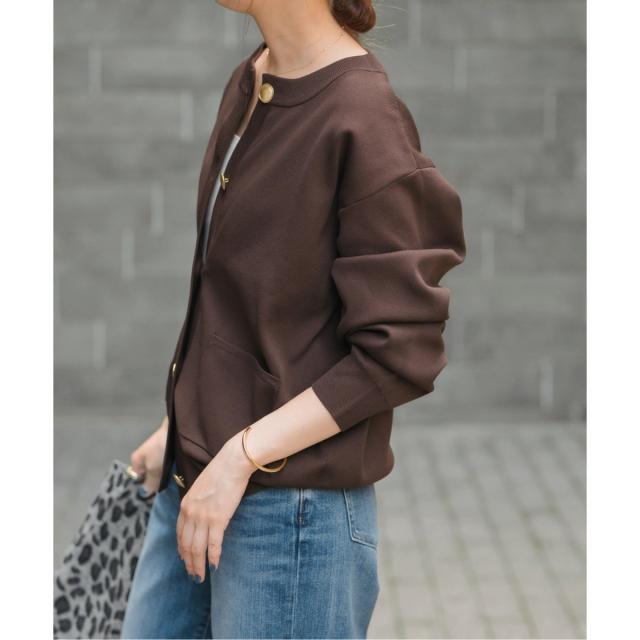 スピック＆スパン（Spick and Span）/《WEB限定 / 追加》ウォッシャブルクルーネックカーディガン